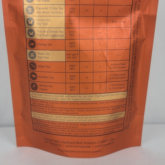 SEALED Teavana Tea Youthberry Wild Orange Blossom White Tea Herbal Blend 2 oz - Picture 2 of 4